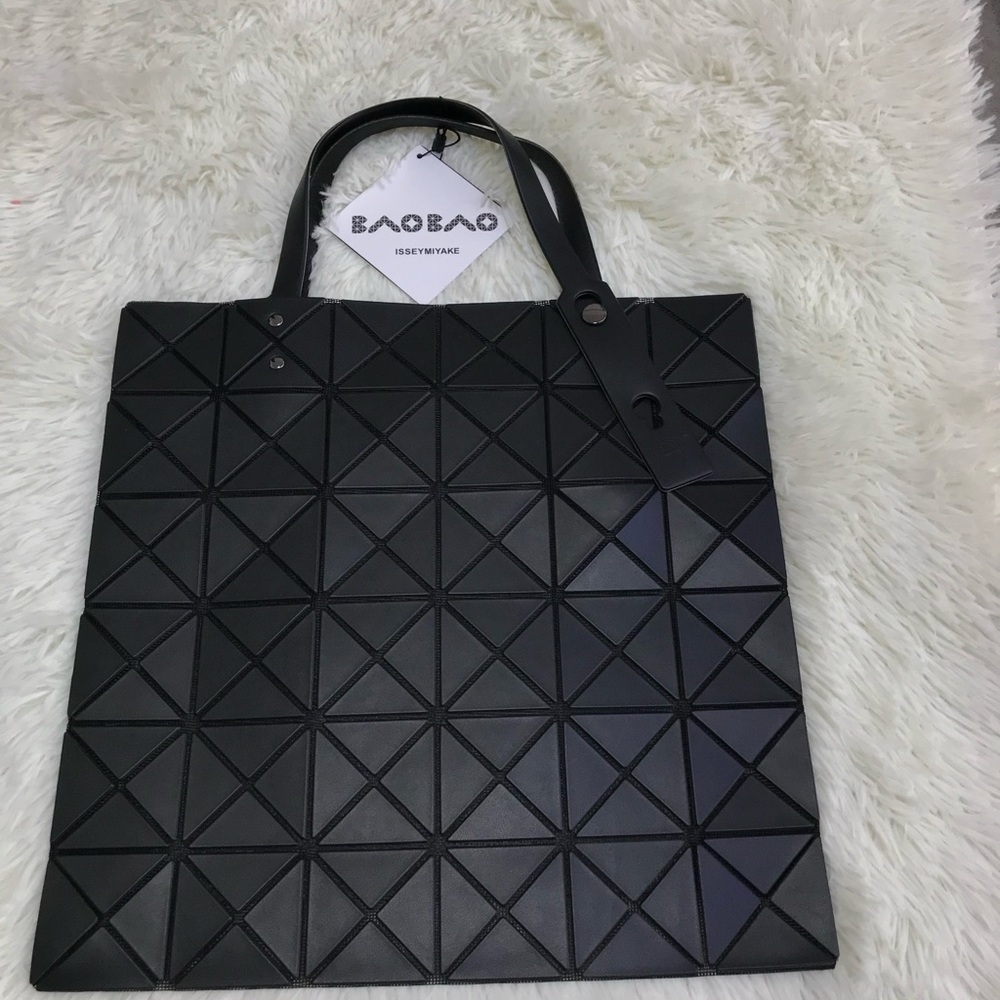 Issey Miyake Black Geometric Tote